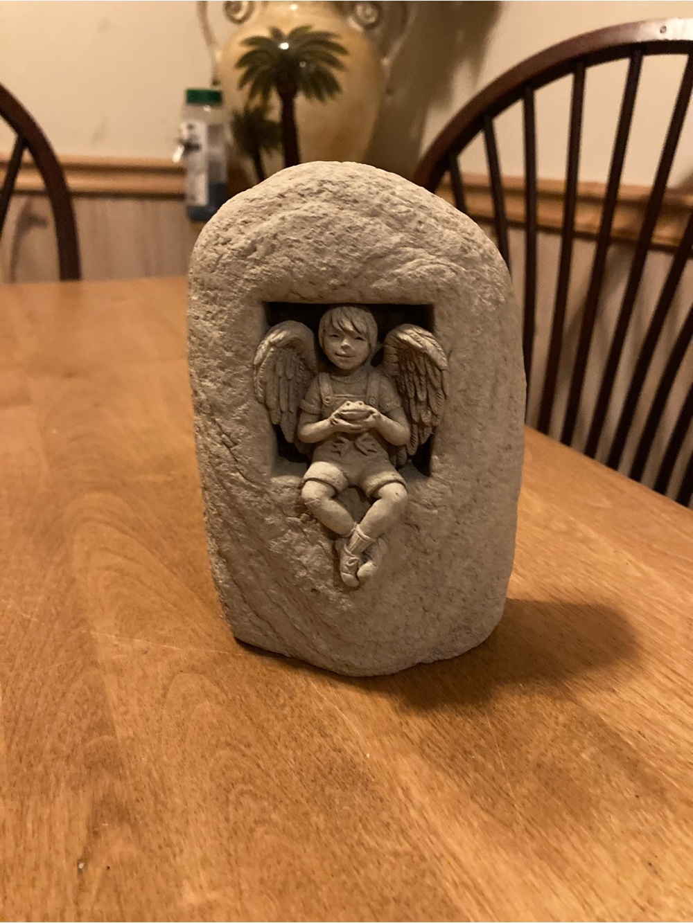 Vintage Carruth Studio angel boy garden sculpture